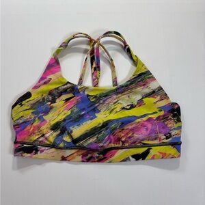 Lululemon Athletica Vibrant Abstract Sports Bra